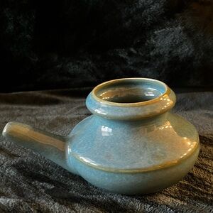 Handcrafted Blue Ceramic Neti Pot
